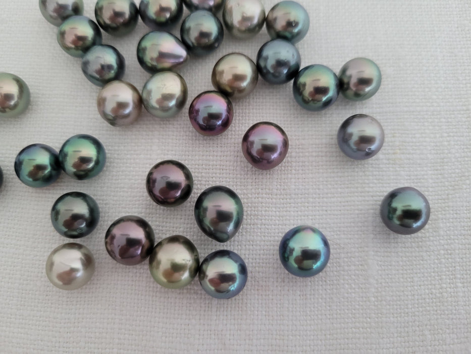Tahiti Natural Multicolor Pearls, High Luster, 9 mm - Only at  The South Sea Pearl