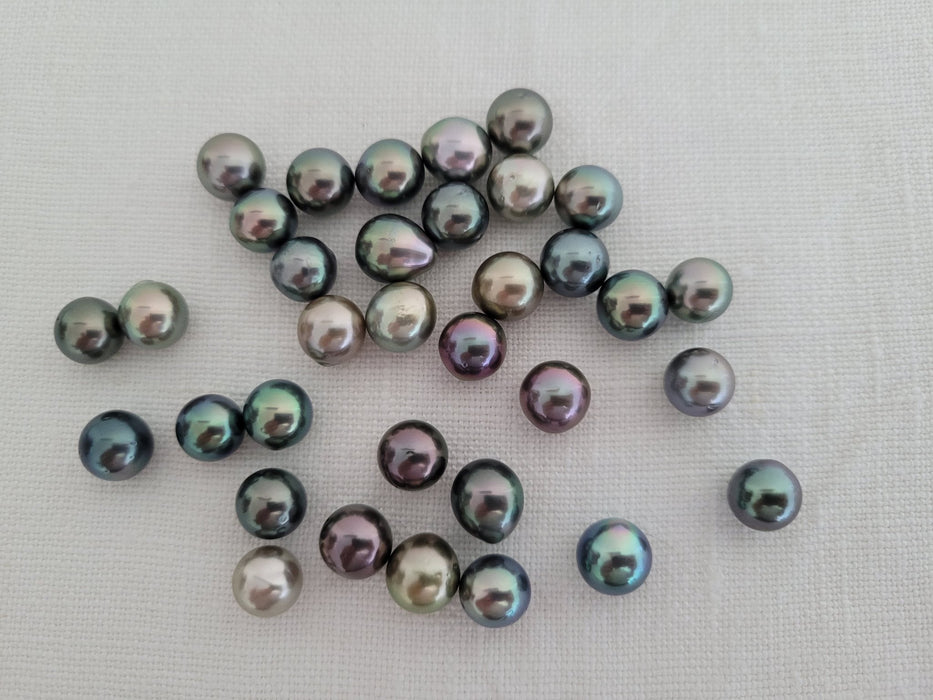 Tahiti Natural Multicolor Pearls, High Luster, 9 mm - Only at  The South Sea Pearl