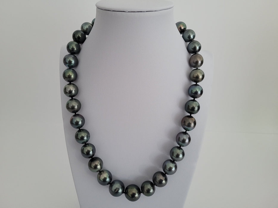 Tahiti Pearl Necklace 12-15 mm Natural Color and High Luster - Only at  The South Sea Pearl