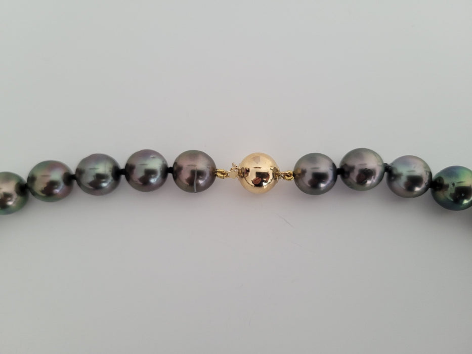 Tahiti Pearls 10-11.20 mm Natural Color and Luster, 18 Karat Solid Gold - Only at  The South Sea Pearl