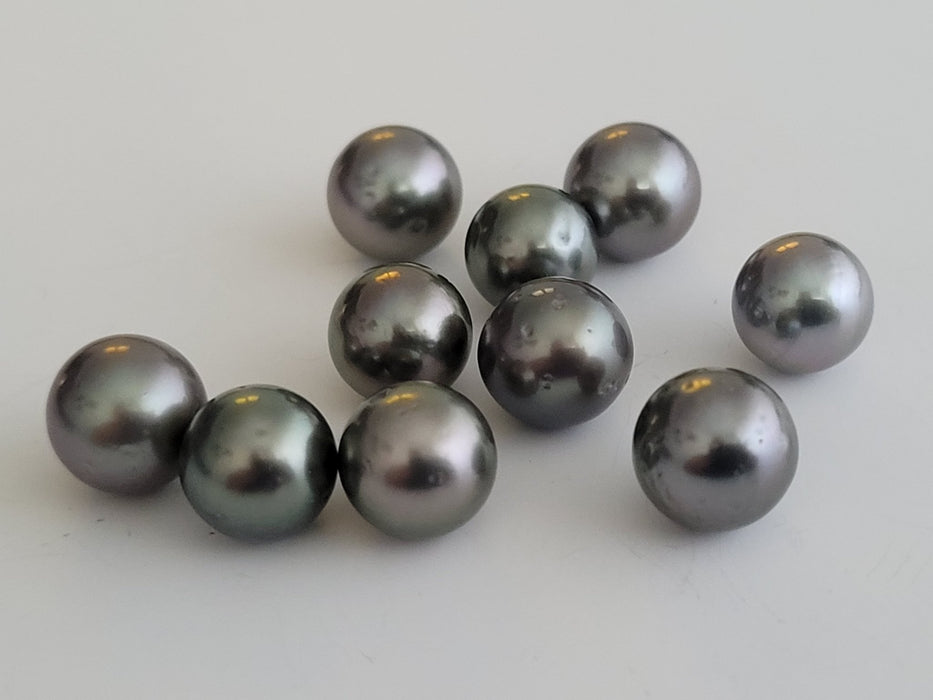 Tahiti Pearls 9 mm Round, High Luster, Wholesale Lot 10 pieces - Only at  The South Sea Pearl