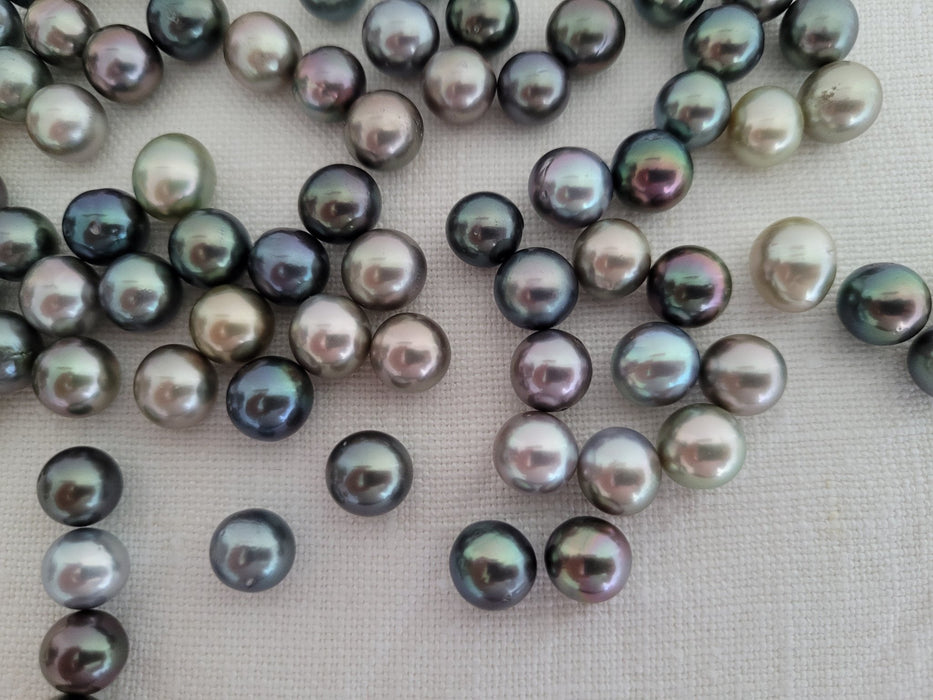 Tahiti Pearls Natural Multicolor 9 mm and High Luster - Only at  The South Sea Pearl