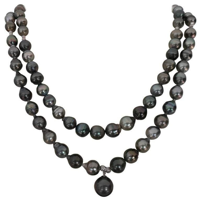 Versatile Tahiti Pearl Necklace Natural Color - Only at  The South Sea Pearl